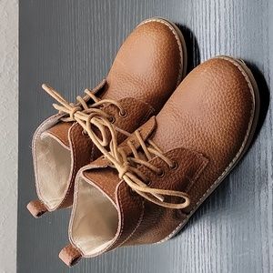 Kids Size 12 Mil & Co Logan Vintage Inspired Brown Leather Boots